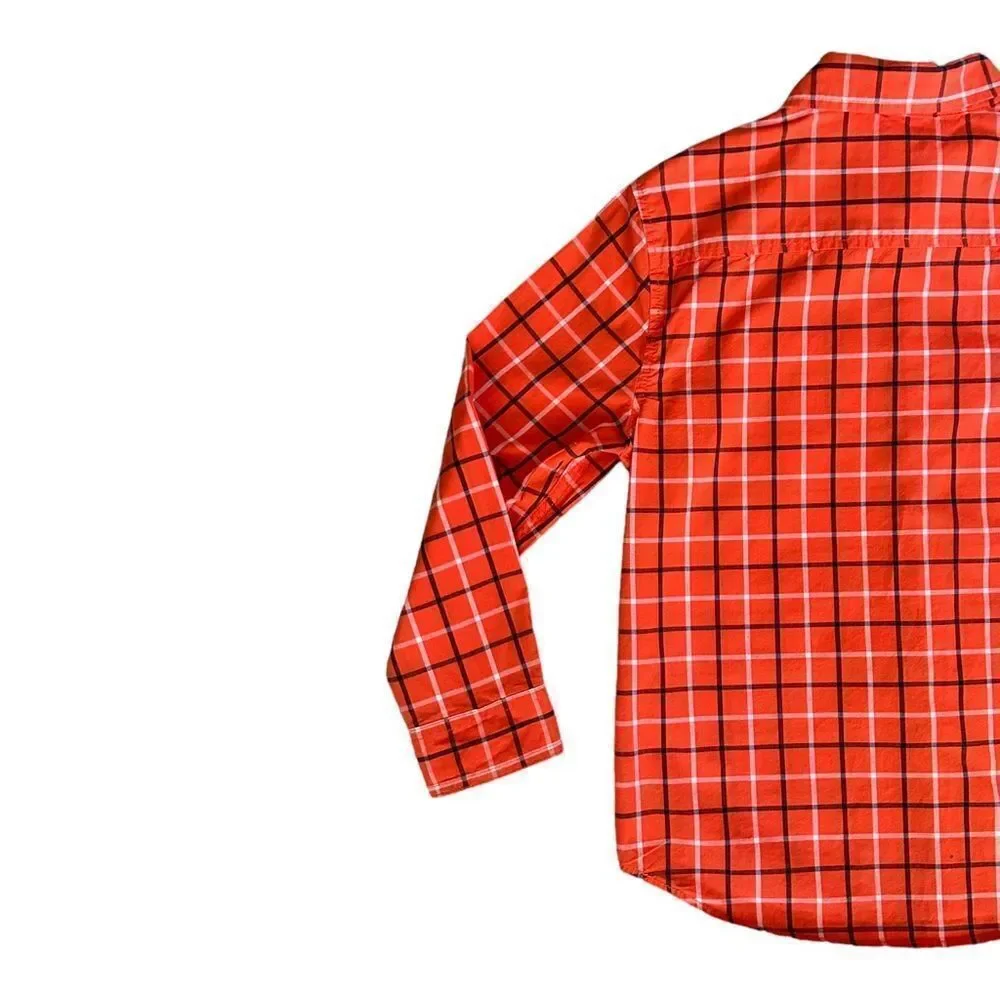 GYMBOREE | Orange | PLAID SHIRT